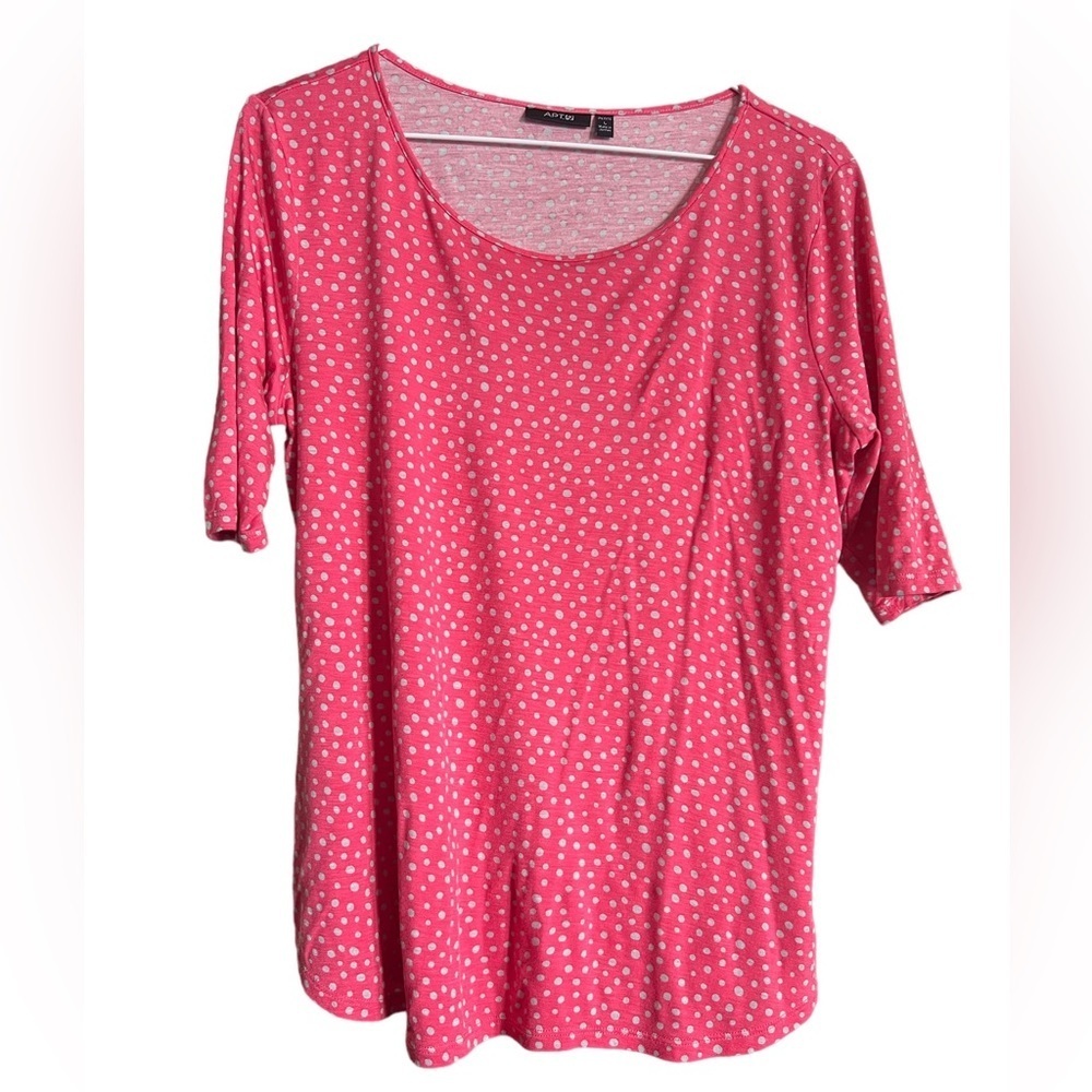 Apt9 Polkadot Super Soft Shirt EUC